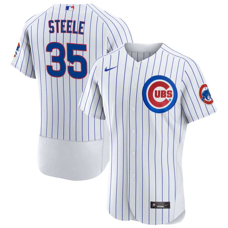 Mens Chicago Cubs #35 Justin Steele Nike White Home FlexBase Player Jersey Dzhi,We sell and wholesale Mens Chicago Cubs #35 Justin Steele Nike White Home FlexBase Player Jersey Dzhi on line form chian!